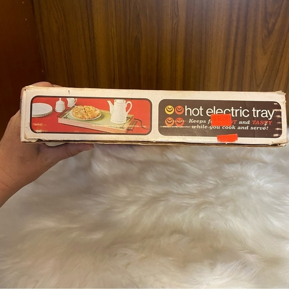 Vintage Cornwall Hot  Electric Tray food warmer 1970’s walnut colour - Picture 7 of 14